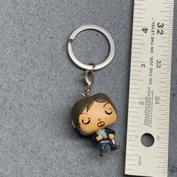 Funko Pop The Walking Dead Negan Keychain 3.5 in As Is Silver Battle Scars - Picture 3 of 3